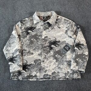 Rebel Vengeance Jacket Mens Size M Tapestry Apocalypse Horseman Grey Black NWT